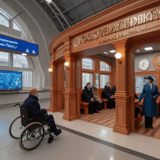 Специфическое помещение для пассажиров с ограниченными возможностями было впервые открыто на вокзале станции Енисей, расположенной на Красноярской железнодорожной линии.