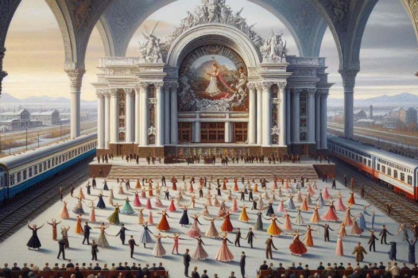 Станция железной дороги в Красноярске превратится в сцену для актеров из Красноярского оперного и балетного театра.