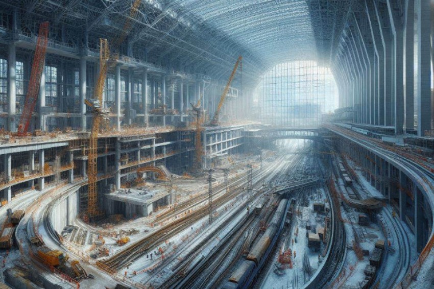 Стартовали работы по возведению северного вестибюля и третьей платформы на станции МЦД-1 Москва-Сити