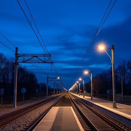 Свердловская железнодорожная линия осуществляет замену уличного освещения на станциях на более производительные и экономически выгодные.