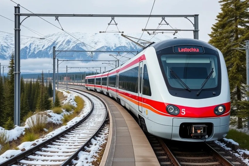 Свежий электропоезд