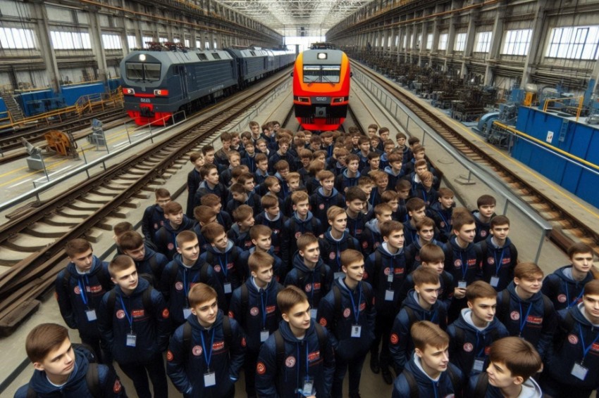 Свыше 200 учащихся из Омска посетили предприятия железнодорожной отрасли во время проведения общероссийского мероприятия под названием «Неделя без турникетов».