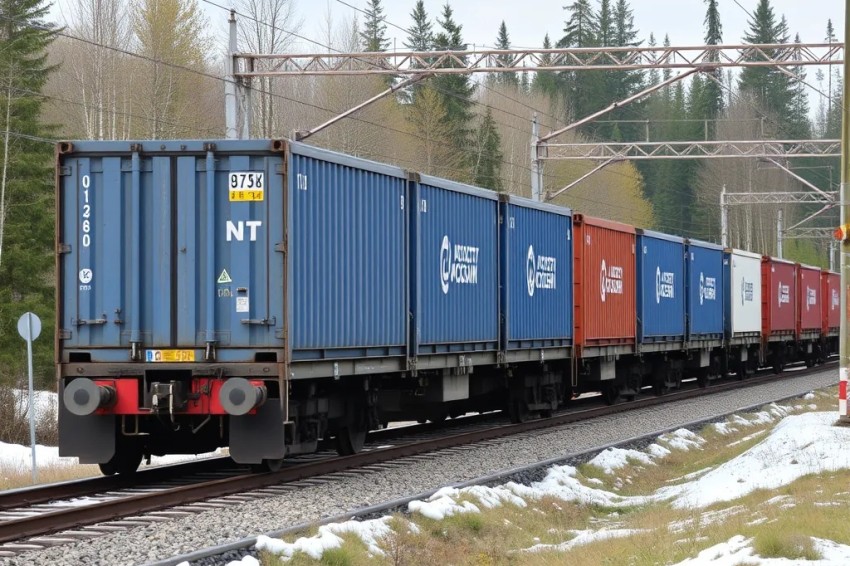 Транспортировка нагруженных контейнеров по Октябрьской железной дороге с января по август текущего года достигла 387,3 тыс. ДФЭ.