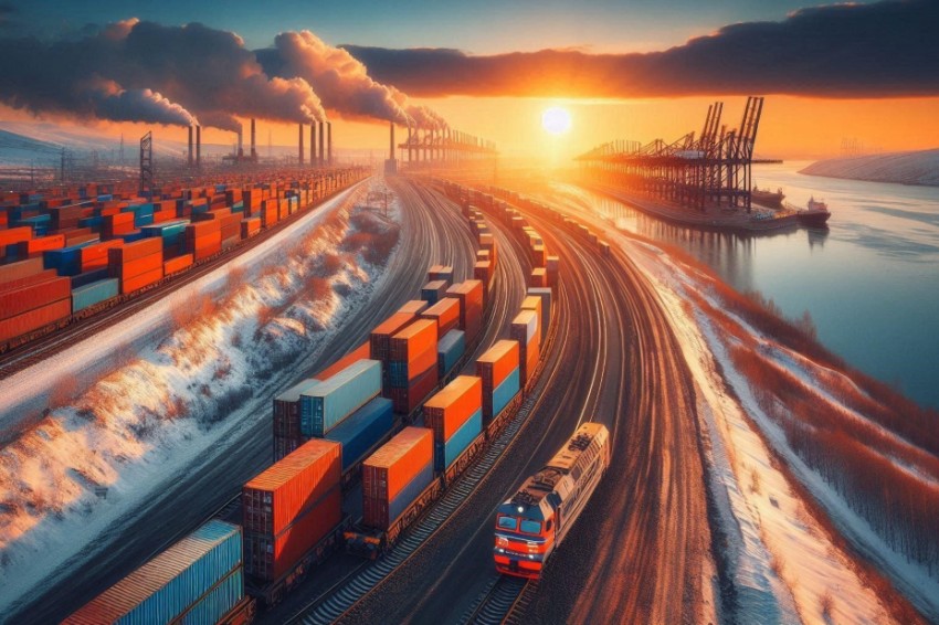 Транспортировка контейнеров по Западно-Сибирской железнодорожной линии в период с января по апрель 2025 года увеличилась на 10,7%