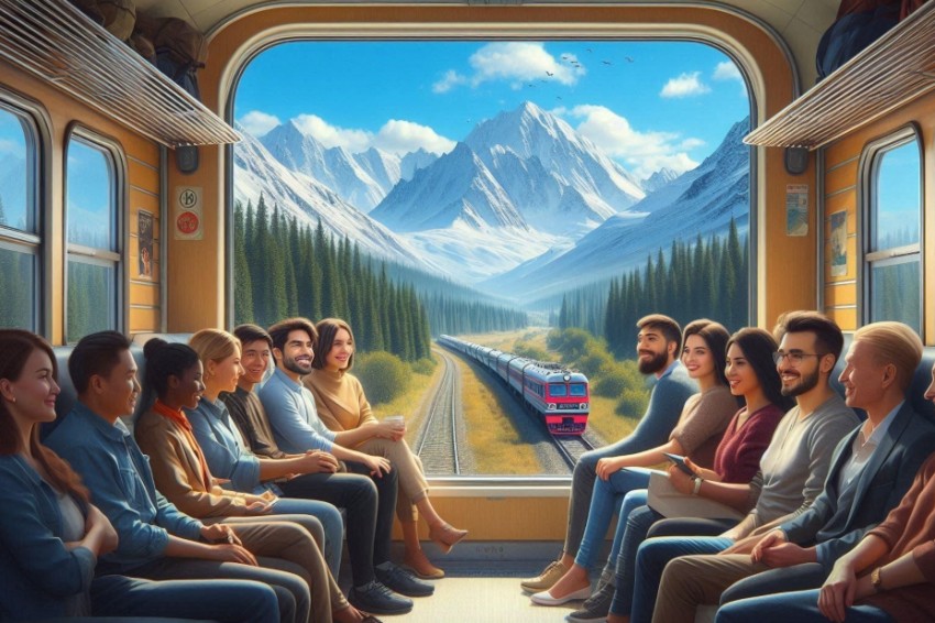 Транспортировка пассажиров по Красноярской железной дороге в период с января по апрель текущего года увеличилась на 1,3%