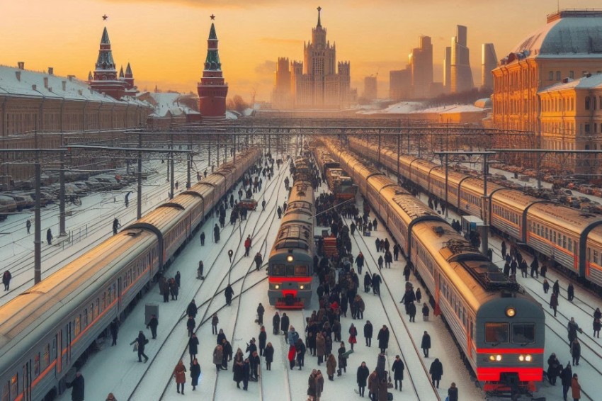 Транспортировка пассажиров по Московской железной дороге в период с января по апрель текущего года увеличилась почти на 2%