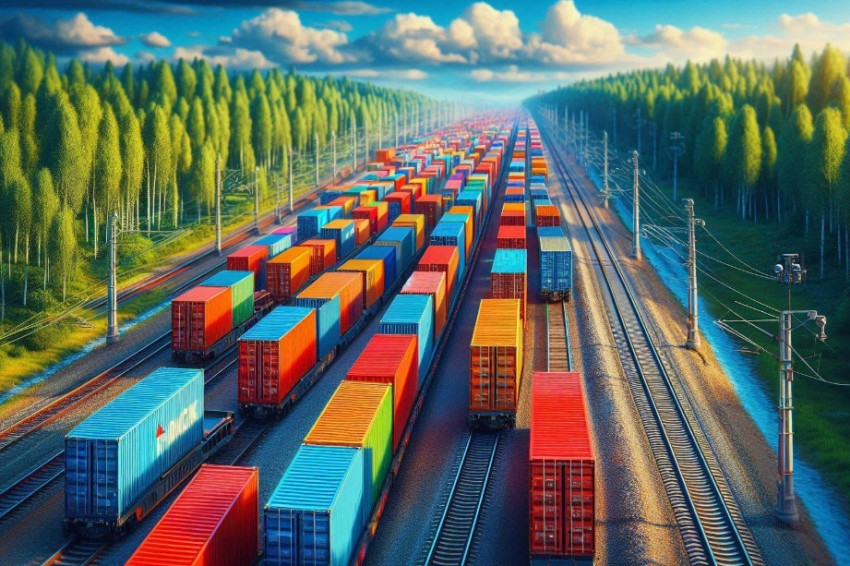 Транспортировка контейнеров по Свердловской железнодорожной линии в период с января по февраль 2025 года увеличилась на 10,5%
