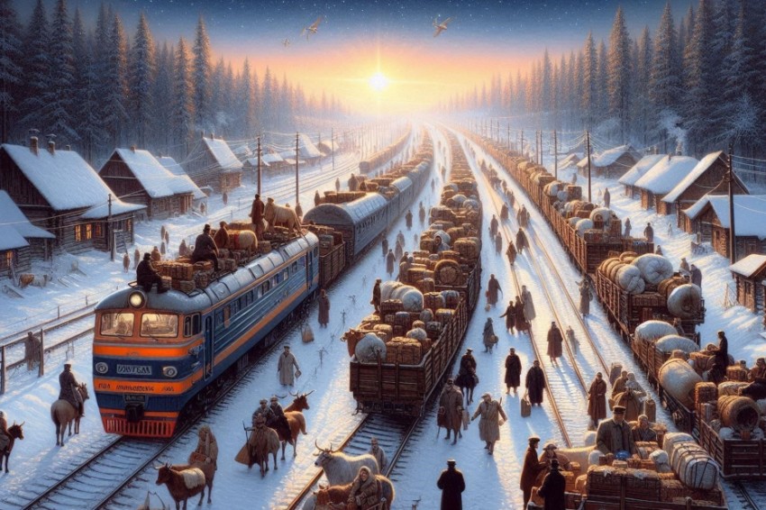 Транспортировка поездами в сторону Моховых Гор в период с января по апрель текущего года увеличилась на 77%