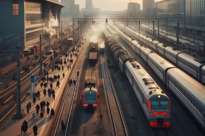 Транспортировка пассажиров по железнодорожной сети РЖД в апреле увеличилась на 1,9%