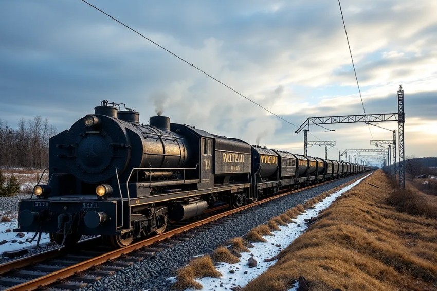 Трехлетие отметил ретропоезд 