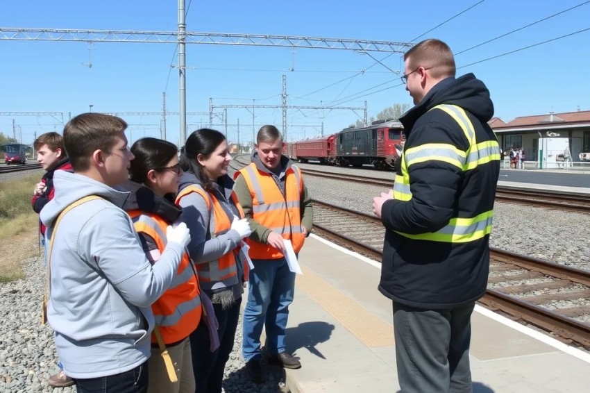 Ученикам из Калининграда вновь объяснили нормы безопасного поведения на железнодорожных путях.
