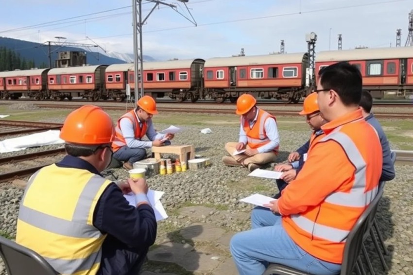 В 2025 году работники железной дороги в Калининграде провели ремонтные работы на протяжении более 100 км пути.