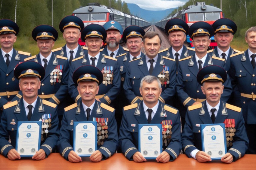 В честь празднования Дня машиниста, 45 работников Забайкальской железной дороги были удостоены наград.