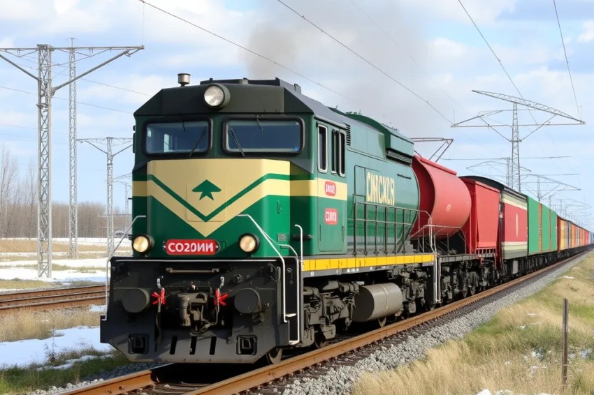 В июле 2025 года объем грузовых операций на Свердловской железнодорожной линии достиг 10,5 млн тонн.