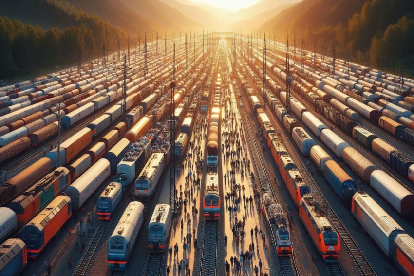 В июне через железнодорожную сеть РЖД было транспортировано 114,9 млн человек.