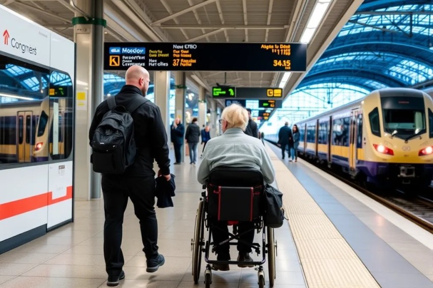 В Красноярске на железнодорожной станции начал функционировать особый зал ожидания, предназначенный для пассажиров с ограниченными возможностями передвижения.