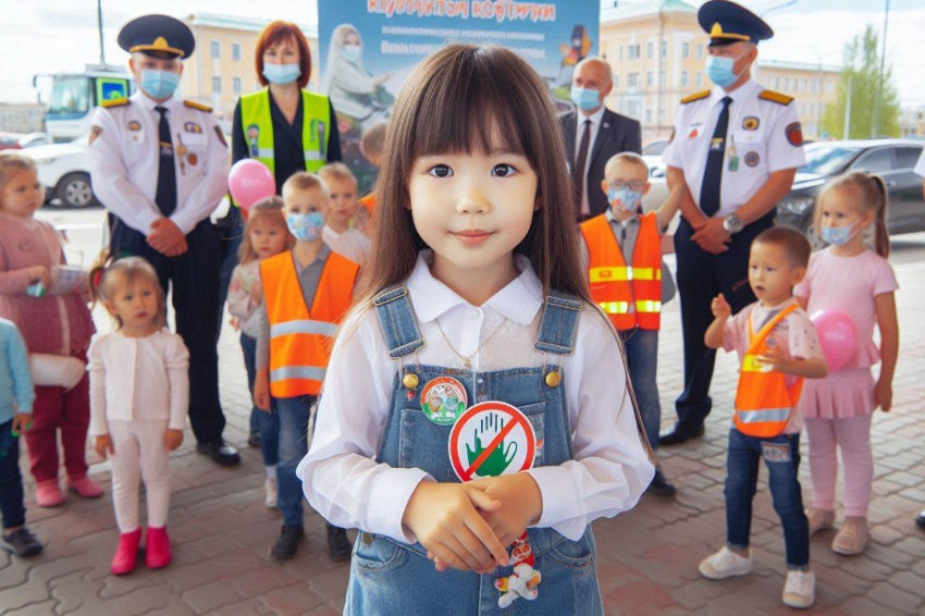 В Красноярске состоялось детское профилактическое мероприятие под названием «Экскурсия по станциям безопасности»