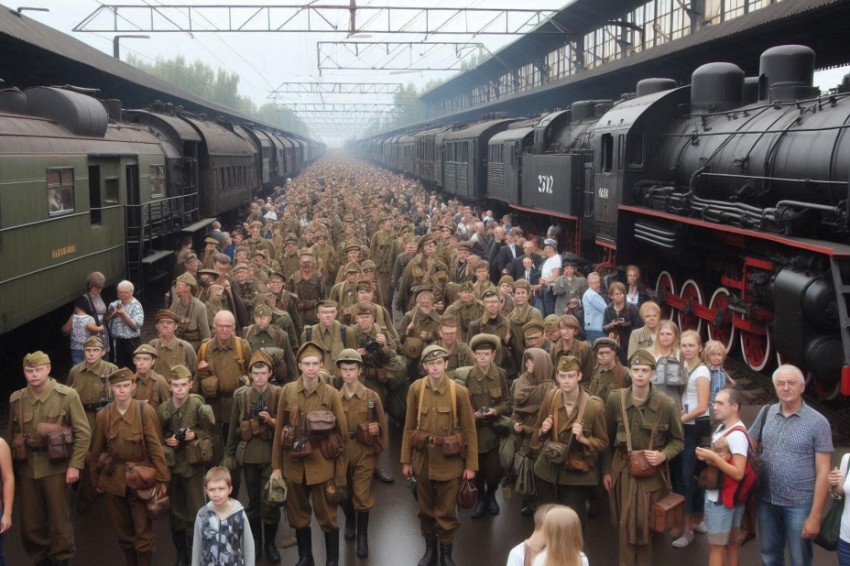 В мае, более 160 тысяч человек посетили военно-исторический ретропоезд 