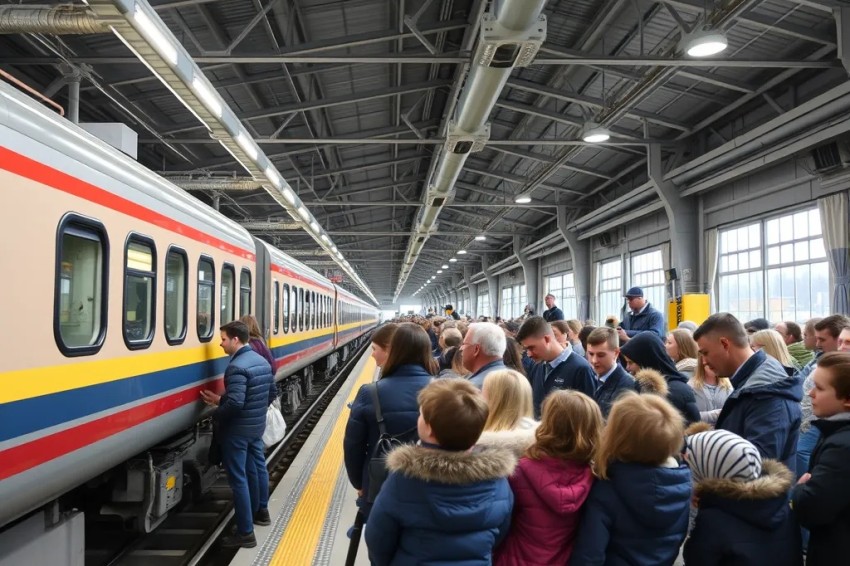 В октябрьском месяце 2025 года со станций и вокзалов Свердловской железнодорожной магистрали было отправлено 2,9 миллиона пассажиров.