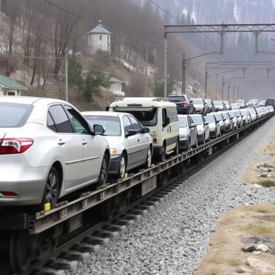 В первой половине года на Дальневосточной железнодорожной линии было перевезено свыше 600 автомобилей с помощью специализированных вагонов-автовозов.