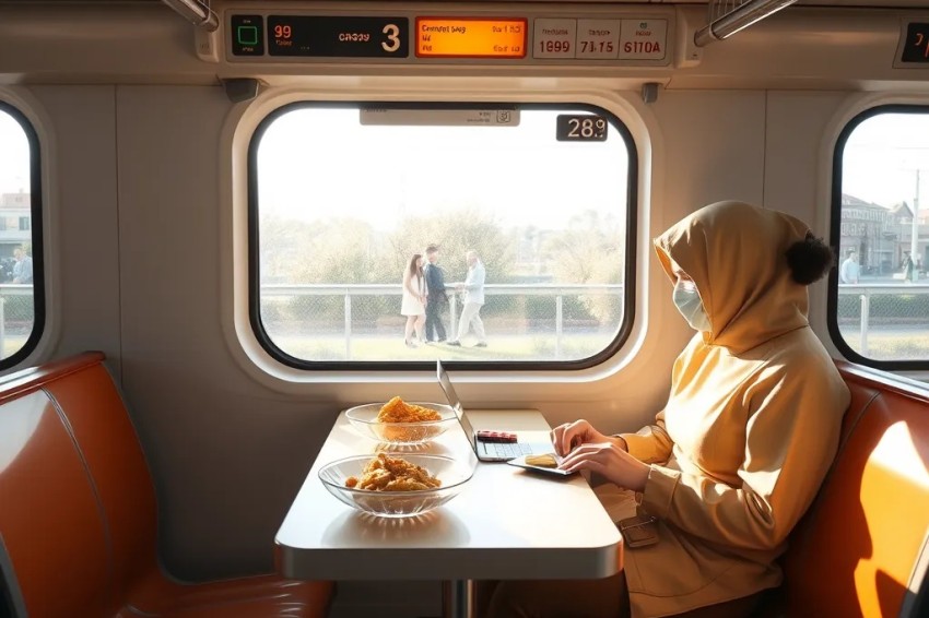 В первой половине 2025 года более 1000 пассажиров воспользовались сервисом доставки пищи в поезд на Горьковской железнодорожной линии.