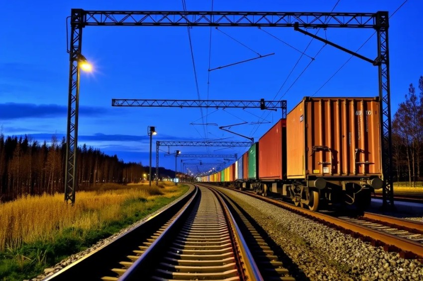 В первой половине 2025 года на Красноярской железнодорожной линии наблюдался рост перевозок контейнеров на 14,1%