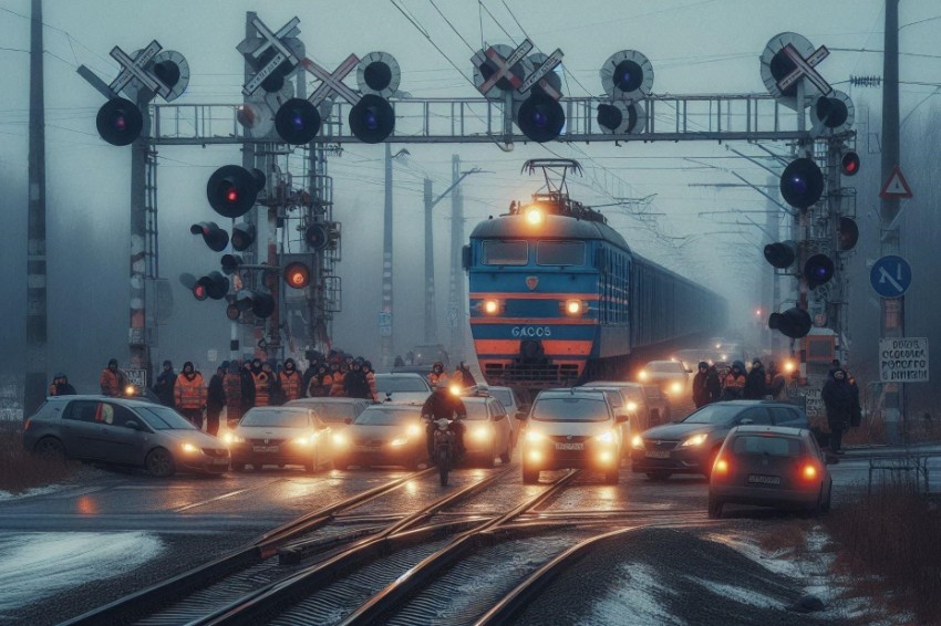 В первом триместре 2025 года на железнодорожных переходах Свердловской линии количество нарушений правил дорожного движения сократилось более чем в два с половиной раза.