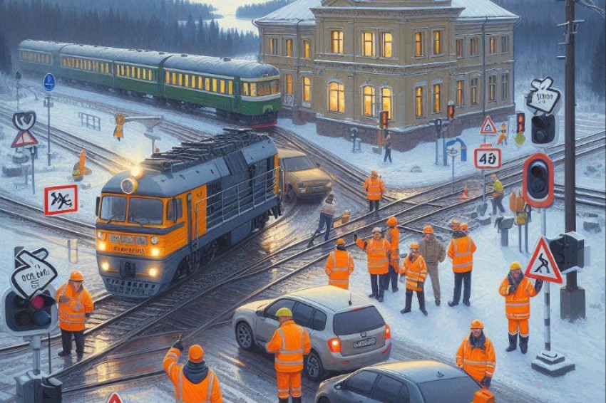 В первом триместре 2025 года, в Кузбассе, 3 тысячи автомобилистов были проинформированы о правилах безопасности на железнодорожных переездах.