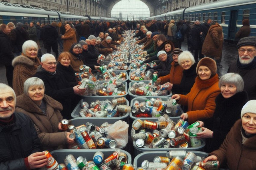 В первом триместре 2025 года гости станций Северной железнодорожной линии передали на утилизацию примерно 77 тыс. консервных банок и бутылей.