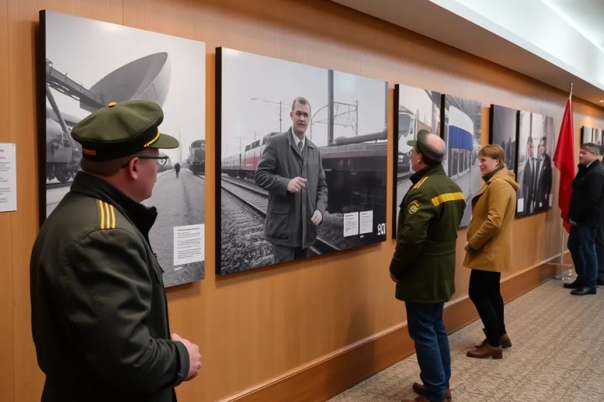 В предверии празднования Дня железнодорожника в Ярославле была организована фотовыставка, которая посвящена трудящимся.