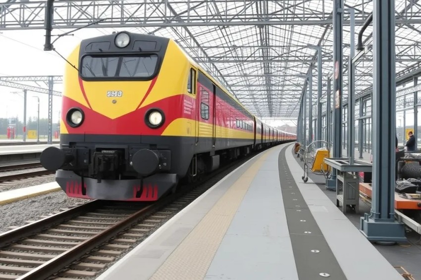 В предверии Международного женского дня, работники Южно-Уральской железной дороги преподнесли поздравления автоледи.