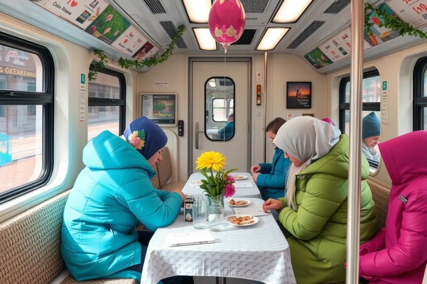 В субурбанном транспорте Кузбасса и Томской области проходит мероприятие под названием «Садовая удача»