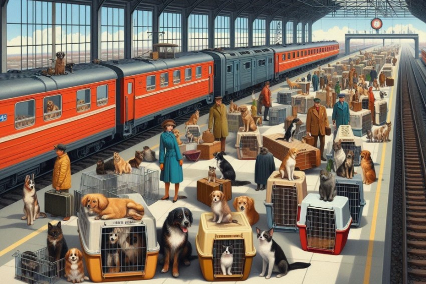 В течение первых 4 месяцев этого года с станций Юго-Восточной железнодорожной сети было отправлено примерно 1 тыс. домашних питомцев без присутствия их хозяев.