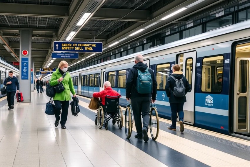 В течение первых 10 месяцев 2025 года, более 90 тысяч пассажиров с ограниченными возможностями воспользовались услугой сопровождения на станциях Московской железнодорожной сети.