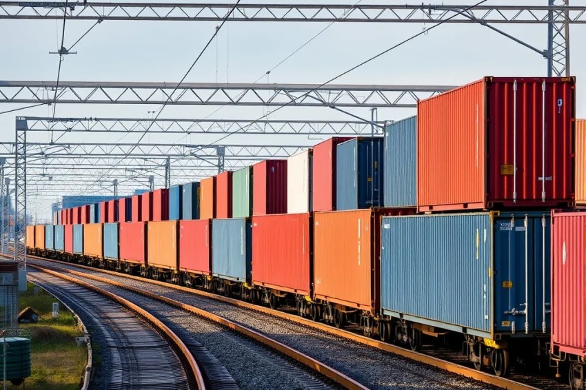 В течение семи месяцев настоящего года на Московской железнодорожной линии было перевезено свыше 800 тысяч ДФЭ контейнеров.