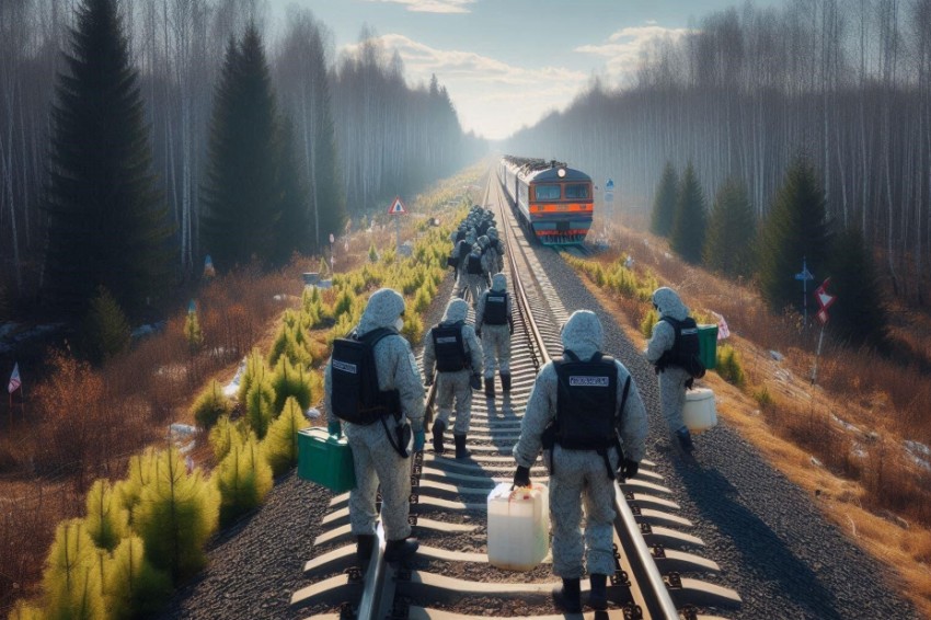 В ходе экологического обхода в Ульяновской области было проверено около 50 км зоны отвода Куйбышевской железной дороги.