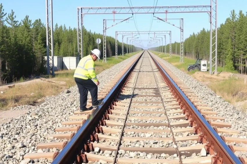 В ходе ремонтных работ 2025 года на Восточно-Сибирской железнодорожной линии было отремонтировано 300 км железнодорожных путей.