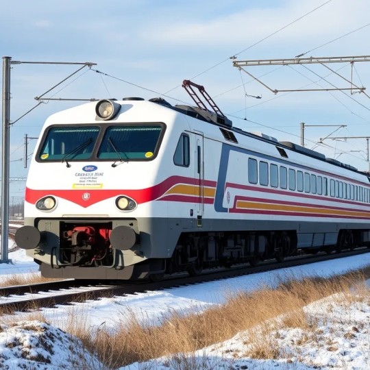 Во время февральских праздников двойной состав поезда 