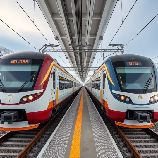 Во время новогодних торжеств, туристический поезд 