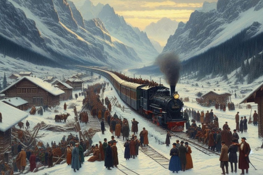 Во время праздничных дней, горная железная дорога 