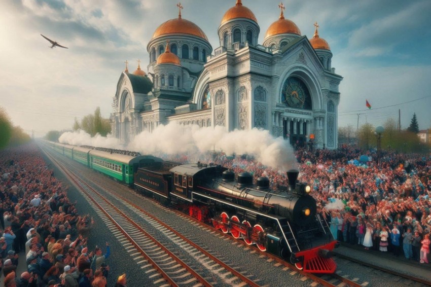 Во время майских торжеств поезд на паровозной тяге будет следовать по пригородному маршруту Ростов – Таганрог.