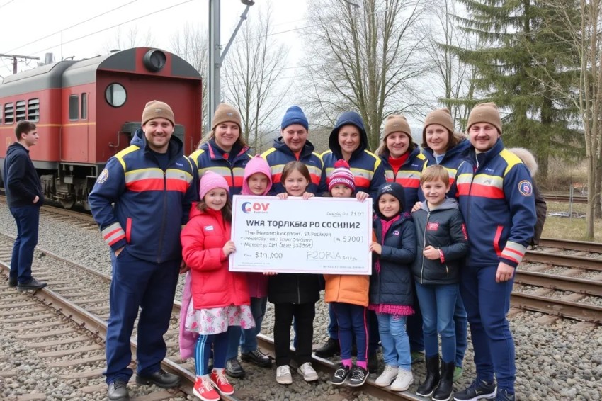 Во время благотворительного марафона