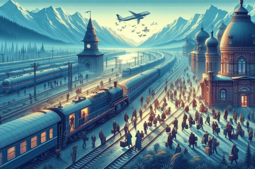 Во время майских торжеств, с вокзалов Северной железнодорожной линии было отправлено 343,3 тыс. пассажиров на дальние расстояния с помощью поездов дальнего следования.