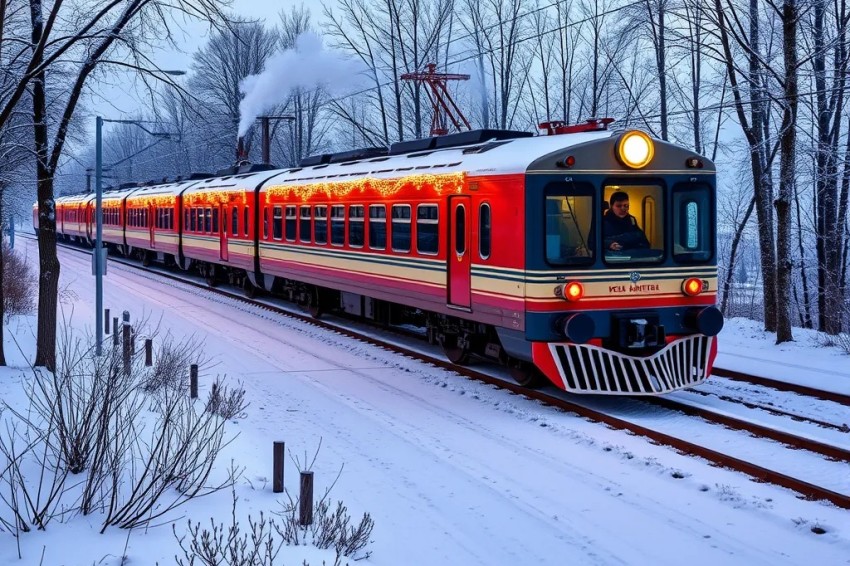 Во время ноябрьских торжеств, ретро-поезд до Гусь-Хрустального доставил около 500 пассажиров.