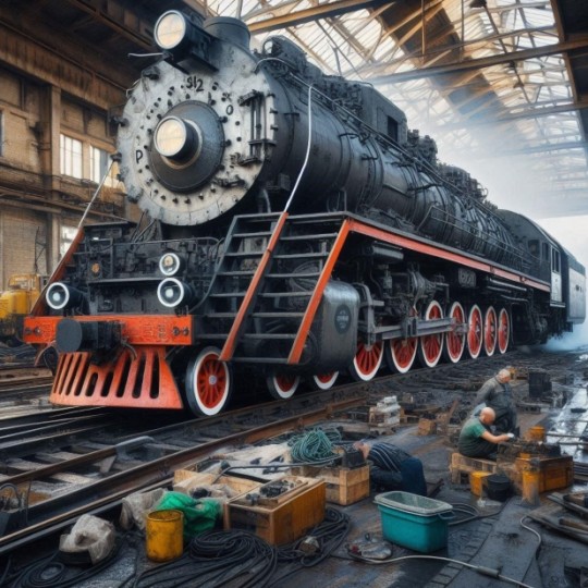 Восстановление знаменитого тепловоза 