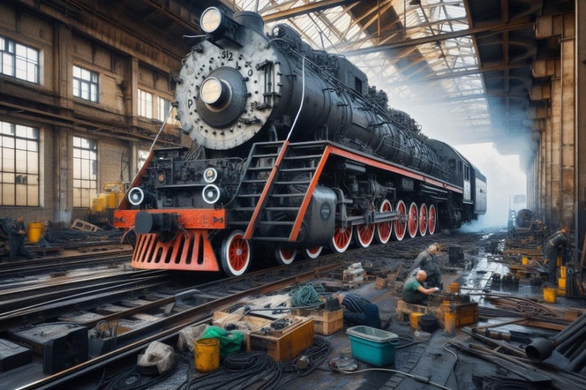 Восстановление знаменитого тепловоза 