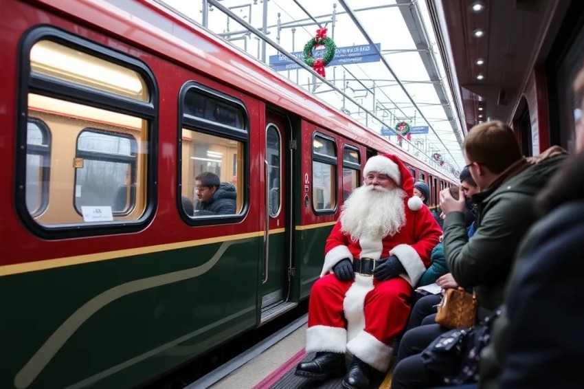 Встреча с поездом Деда Мороза на станциях Забайкальской железнодорожной магистрали собрала свыше 18,6 тыс. детей и их родителей.