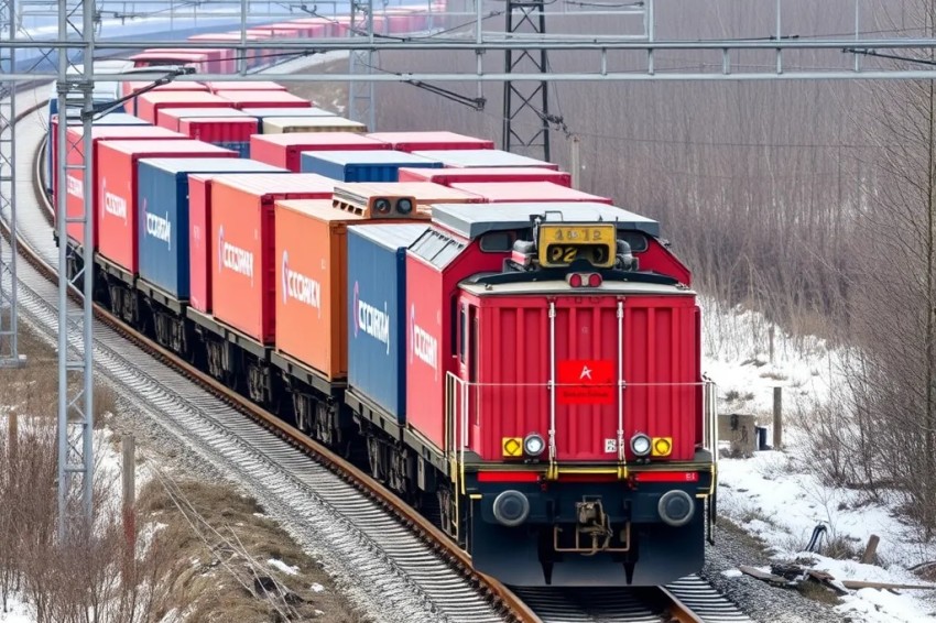 За девять месяцев 2025 года Российские железные дороги перевезли свыше 28 миллионов тонн экспортных товаров через границу с Китаем.