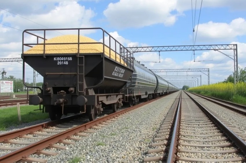 За период с января по июль 2025 года на Калининградской железнодорожной линии объем погрузки зерна увеличился на 33,5%