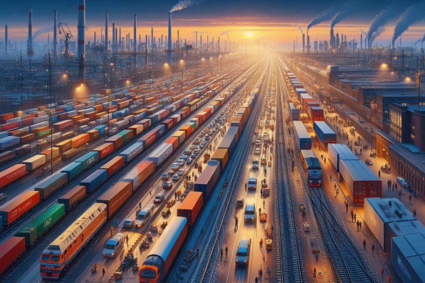 За период с января по апрель 2025 года на Московской железнодорожной линии было перевезено приблизительно 18 миллионов тонн груза.